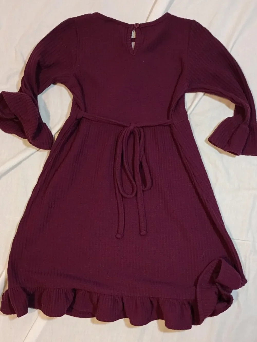 Rare Editions/Dress/Girls 6X/Purple/Sequin Owl Ruffle Sleeve Woodlandcore Sparkl - Picture 9 of 9